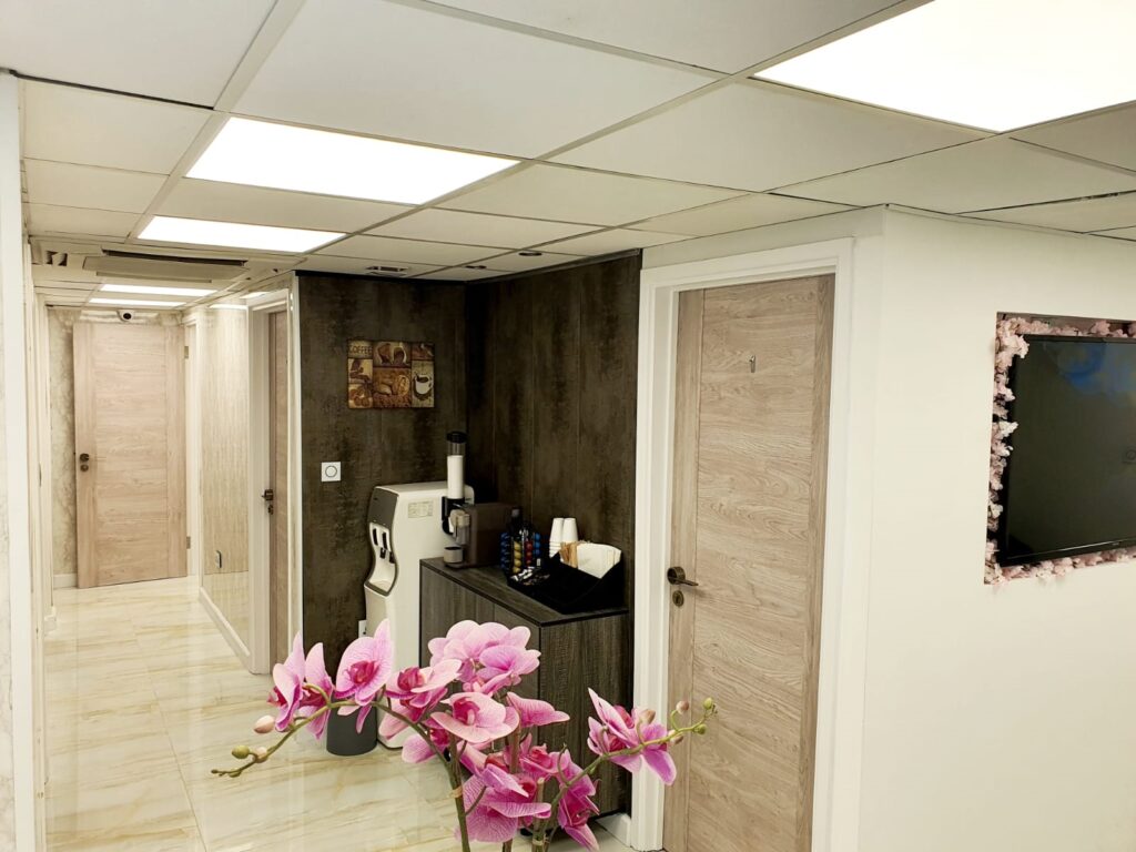 Smart Aesthetic clinic corridor and treatment rooms